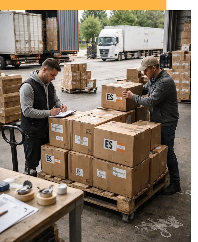 Доставка грузов в Испанию автотранспортом от 35455 руб