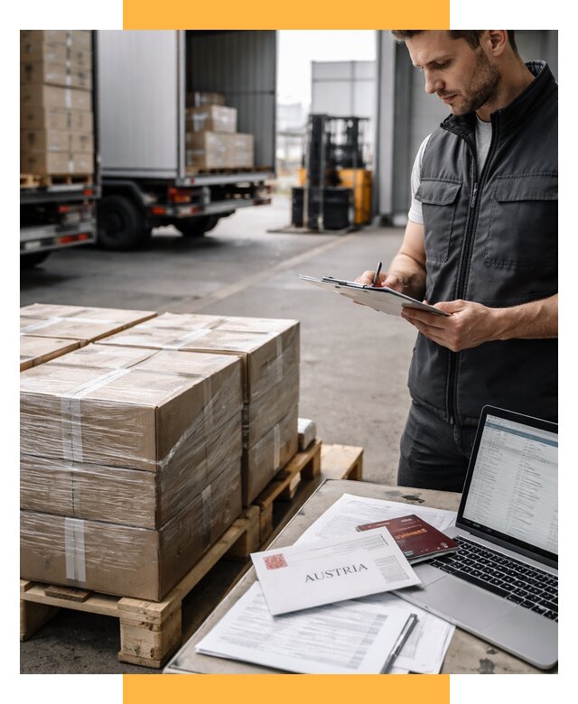 Доставка в Австрию от 65845 р. Логистика и экспорт СетСервис-Влж
